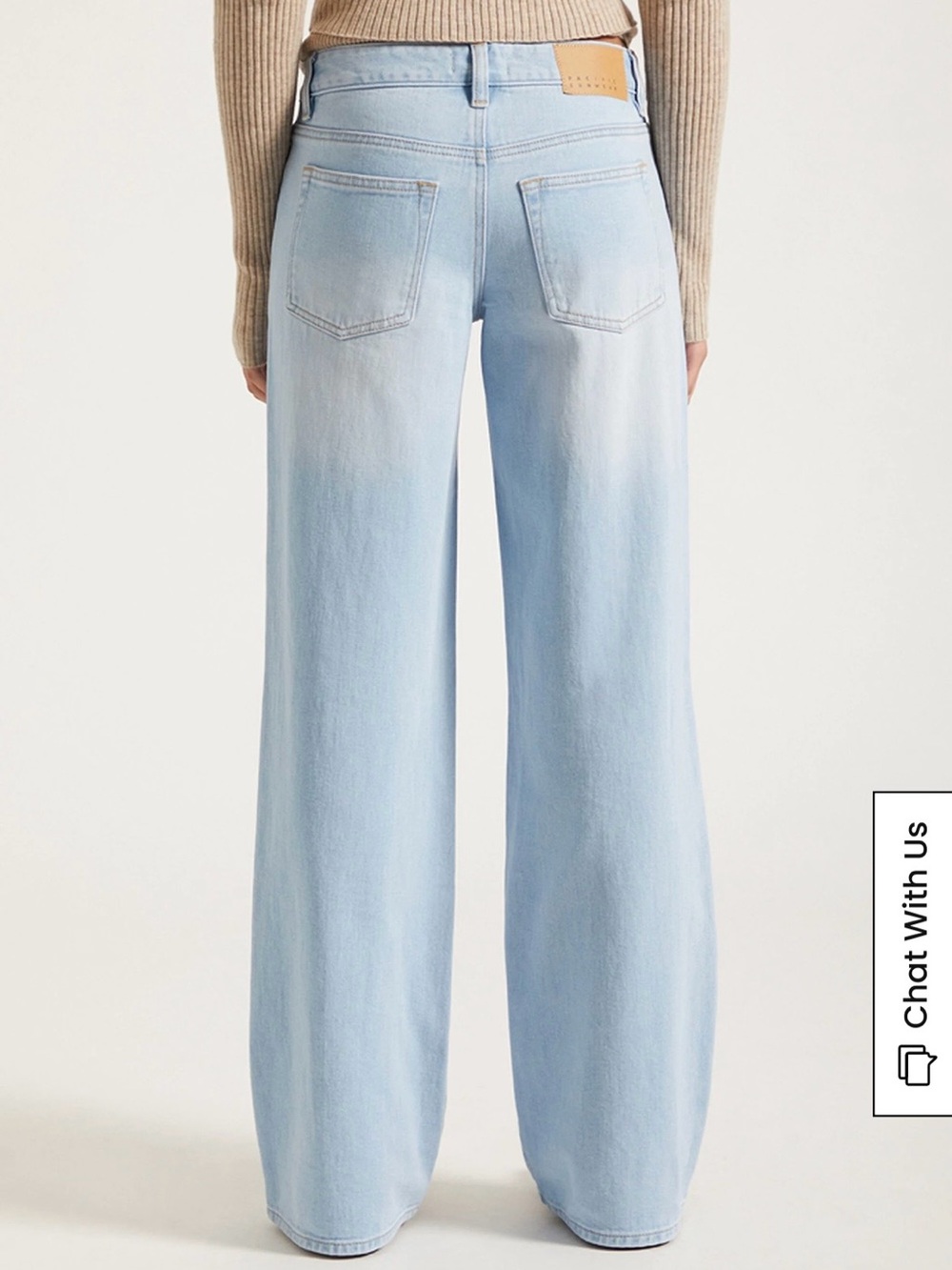 PacSun Light Blue Wide-Leg Baggy Jeans - Picture 2 of 3